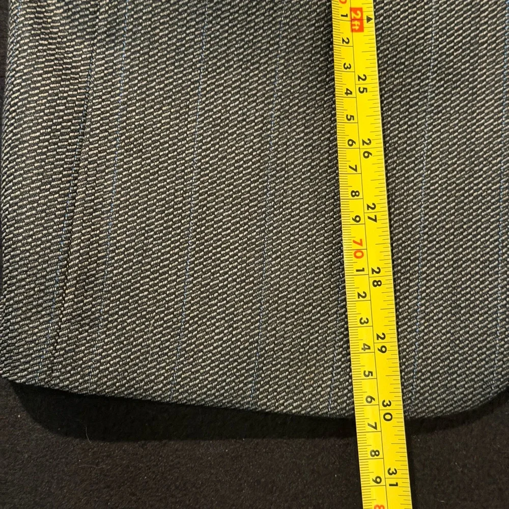 Pierre Cardin Men's Macys Wool 2 Button‎ Suit Jacket Sport Coat Grey Check